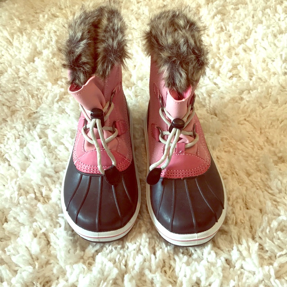 Fur boots.